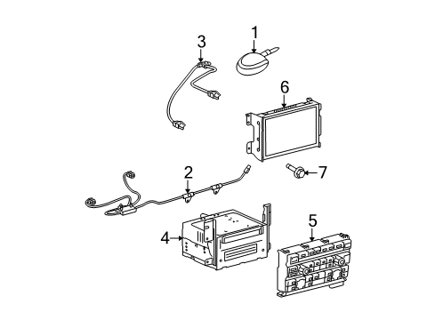 2012 Ford F-150 Navigation System Components Diagram