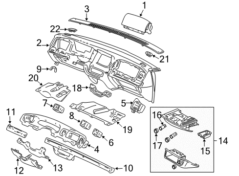 2007 Mercury Grand Marquis Instrument Panel Diagram