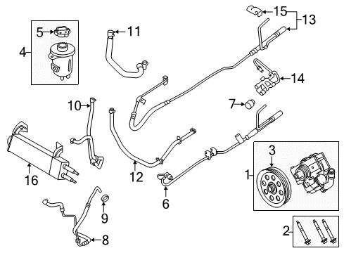 2017 Ford F-250 Super Duty Tube Assembly Diagram for HC3Z-3A713-J