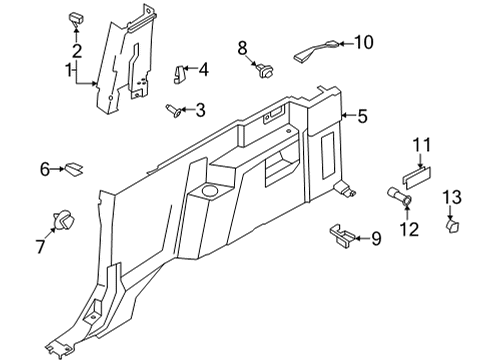 2022 Ford Bronco PIN - TRIM Diagram for -W790416-S900