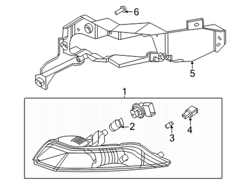 2022 Ford Mustang Park Lamps Diagram