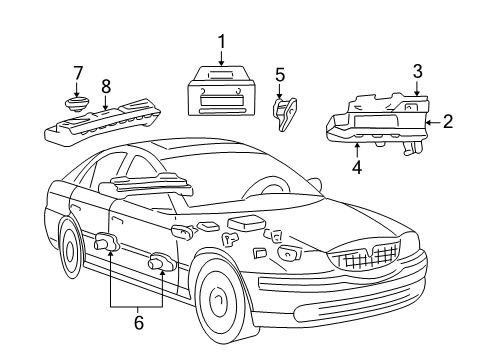 2001 Lincoln LS Sound System Diagram