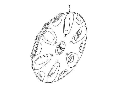 2011 Ford Transit Connect Wheel Covers & Trim Diagram