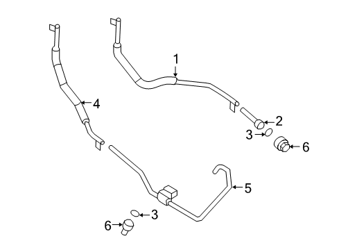 2008 Mercury Mariner Connector - Oil Tube Diagram for 6L8Z-7D273-AA