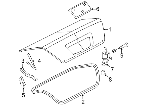 2005 Mercury Montego Trunk Diagram