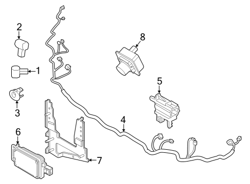 2023 Ford Escape WIRE - PARKING DISTANCE AID SE Diagram for PZ1Z-15K867-F