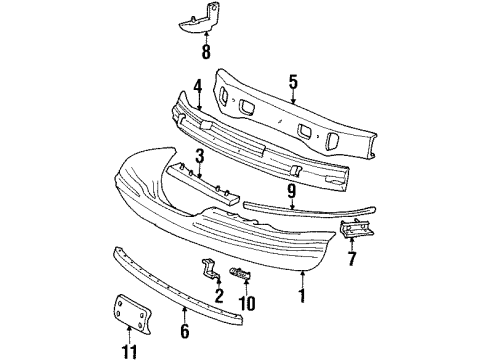 1996 Lincoln Mark VIII Kit Diagram for F3LY-17D890-A