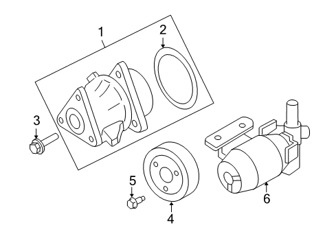 2008 Mercury Mariner Water Pump Diagram