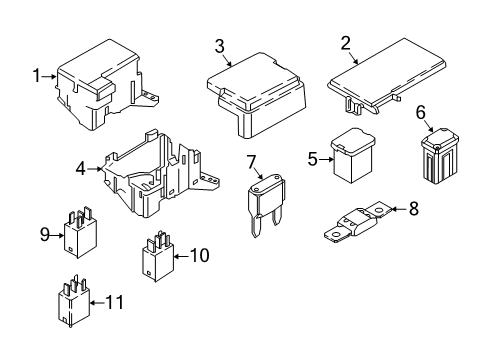 2018 Lincoln Continental Cover - Fuse Panel Diagram for GU5Z-14A003-B