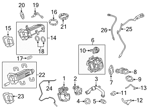 2019 Ford F-350 Super Duty EGR System Diagram