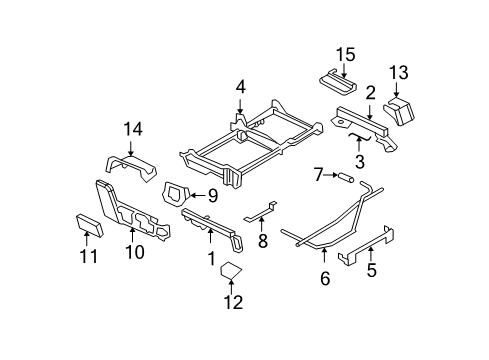 2008 Ford Expedition Shield Diagram for 7L1Z-7861749-CB