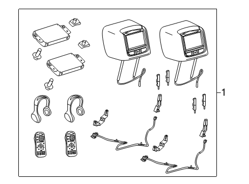 2014 Ford Explorer Entertainment System Components Diagram