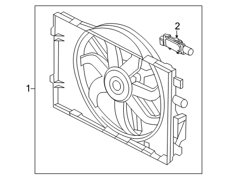 2011 Ford Fusion Cooling System, Radiator, Water Pump, Cooling Fan Diagram 2 - Thumbnail