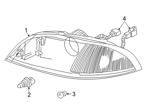 2004 Mercury Monterey Headlamps Diagram