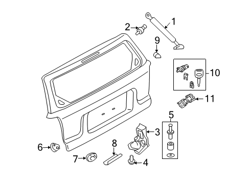 2008 Mercury Mariner Lift Gate Diagram 3 - Thumbnail