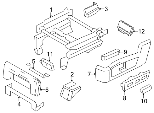 2013 Lincoln Navigator Tracks & Components Diagram 1 - Thumbnail