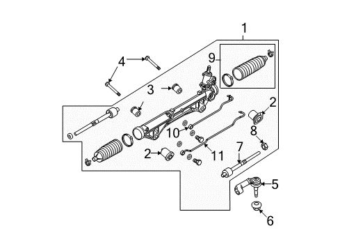 2010 Ford F-150 Rod Diagram for AL3Z-3280-A