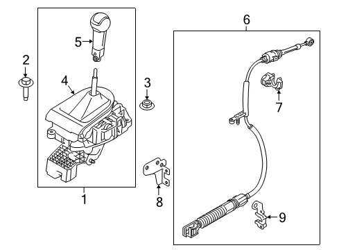 2016 Ford Mustang Shifter Housing Diagram 1 - Thumbnail