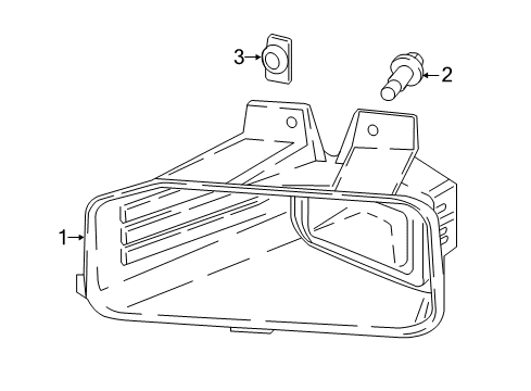 2019 Ford F-150 Front Lamps - Fog Lamps Diagram 1 - Thumbnail