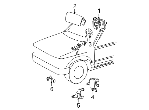 1998 Ford Explorer Module Diagram for F87Z-78044A74-CAC