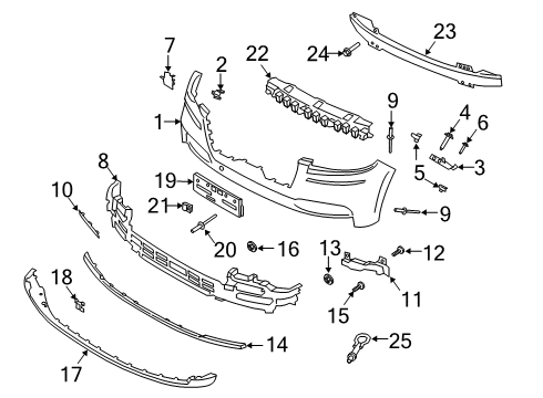 2022 Lincoln Aviator Nut - Hex. Diagram for -N623403-S439