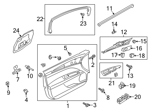 2018 Ford Fusion Rear Door Diagram 1 - Thumbnail