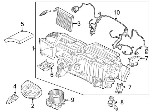 2024 Ford Mustang CORE - AIR CONDITIONING EVAPOR Diagram for PR3Z-19860-A