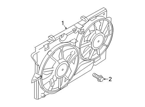 2019 Ford Explorer Cooling System, Radiator, Water Pump, Cooling Fan Diagram