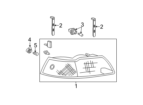 2003 Ford Mustang Headlamps, Electrical Diagram