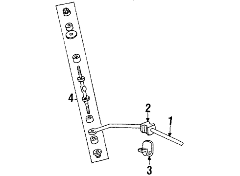 1996 Lincoln Town Car Rear Suspension, Control Arm Diagram 3 - Thumbnail