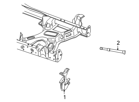 2002 Lincoln Blackwood Carrier & Components - Spare Tire Diagram