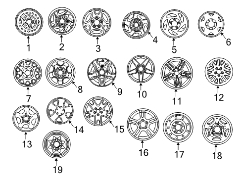 1998 Ford F-150 Wheels Diagram