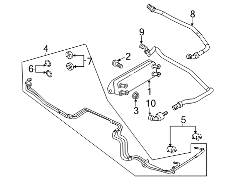 2022 Ford F-250 Super Duty Trans Oil Cooler Diagram