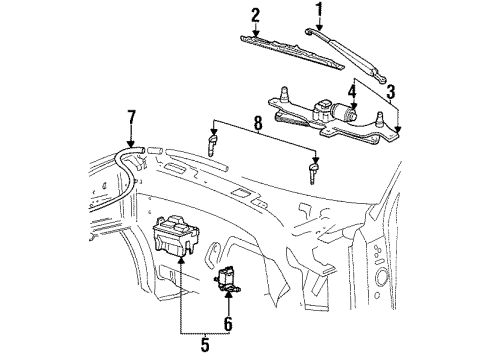 2002 Lincoln Navigator Reservoir - Windshield Washer Diagram for 2L1Z-17618-AA