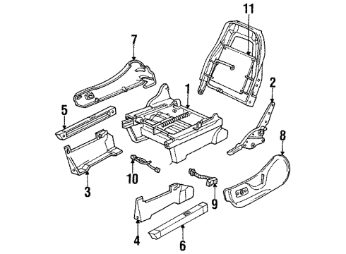 1995 Ford Windstar Switch Assembly Diagram for F58Z-14A701-A