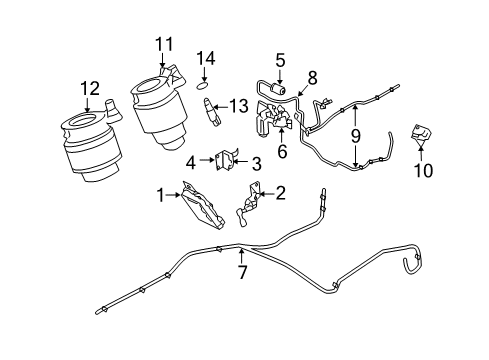 2005 Lincoln Navigator Air Suspension Diagram for 6L1Z-3C199-AA