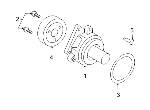 2008 Ford Escape Water Pump Diagram