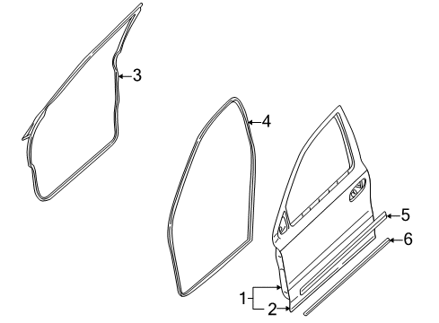 2007 Ford Five Hundred Front Door Diagram