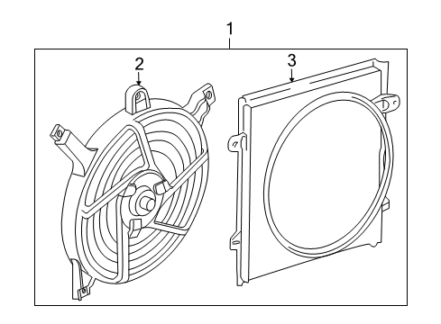 2001 Ford Ranger Cooling System, Radiator, Water Pump, Cooling Fan Diagram 1 - Thumbnail