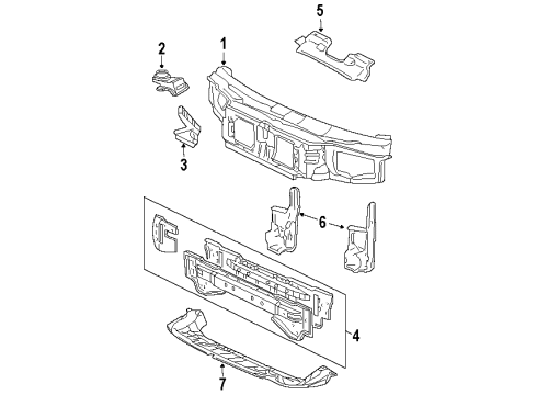 1999 Mercury Cougar Deflector - Air Diagram for F8RZ-8311-AD