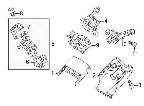 2011 Lincoln MKZ Ignition Lock Diagram