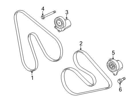 2019 Ford Transit-250 Belts & Pulleys Diagram