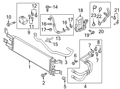 2014 Ford C-Max Trans Oil Cooler Diagram