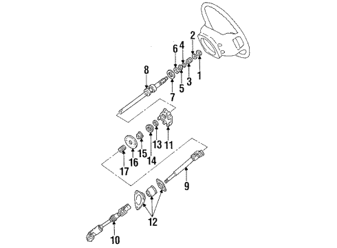 1992 Ford Aerostar Shaft & Internal Components Diagram