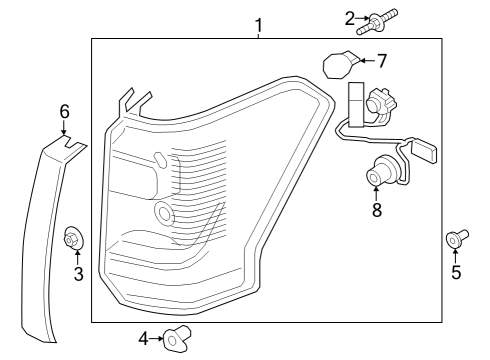 2024 Ford Expedition Tail Lamps Diagram