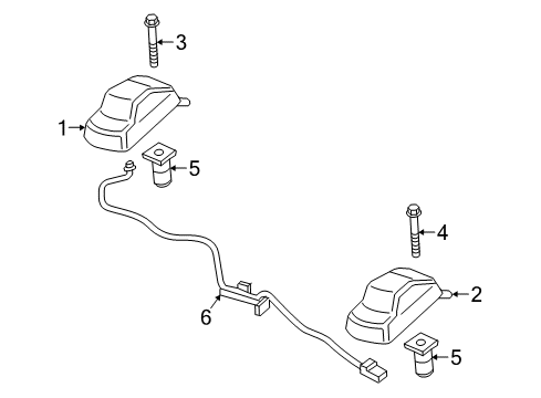 2017 Ford F-250 Super Duty Roof Lamps Diagram