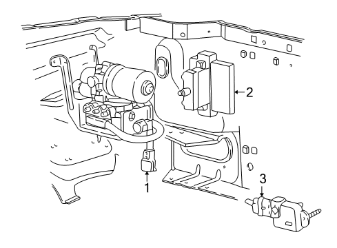 2003 Ford Ranger Anti-Lock Brakes Diagram 1 - Thumbnail