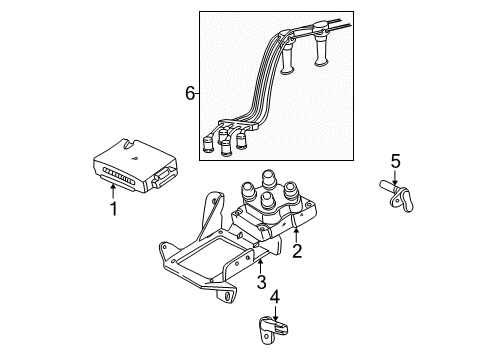 2005 Ford Focus Fuel Supply Manifold Assembly Diagram for 5L8Z-9D280-AA