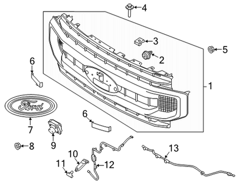 2020 Ford F-350 Super Duty Parking Aid Diagram 8 - Thumbnail