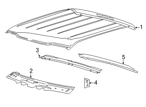 2020 Ford F-150 Roof & Components Diagram 7 - Thumbnail